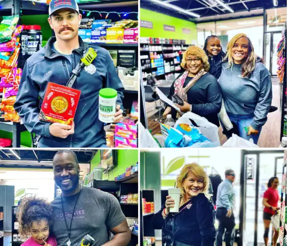 Elite Nutrition customers in store