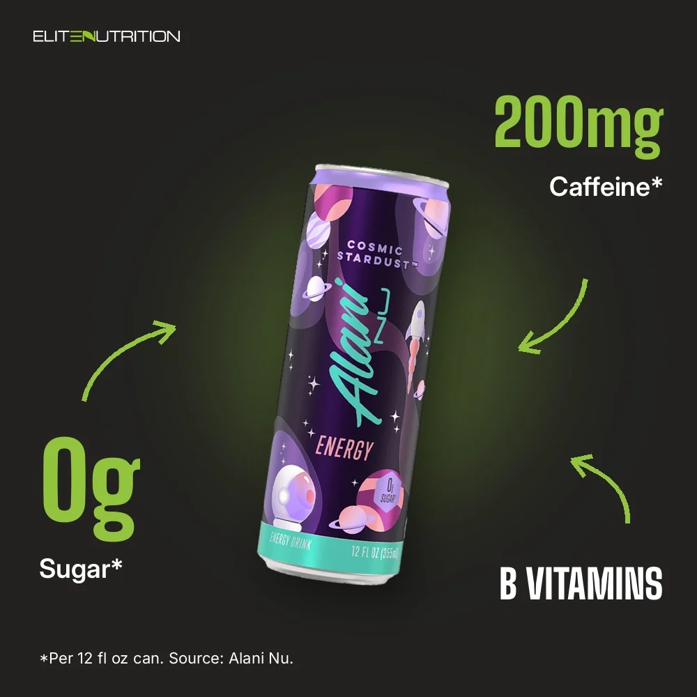 Alani Nu Energy Drink: 200mg Caffeine*, 0g Sugar*