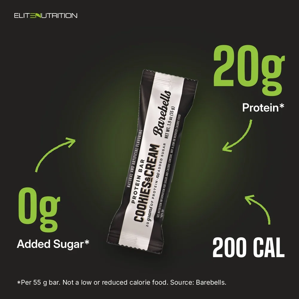Barebells Protein Bar: 20g Protein*, 0g Added Sugar*