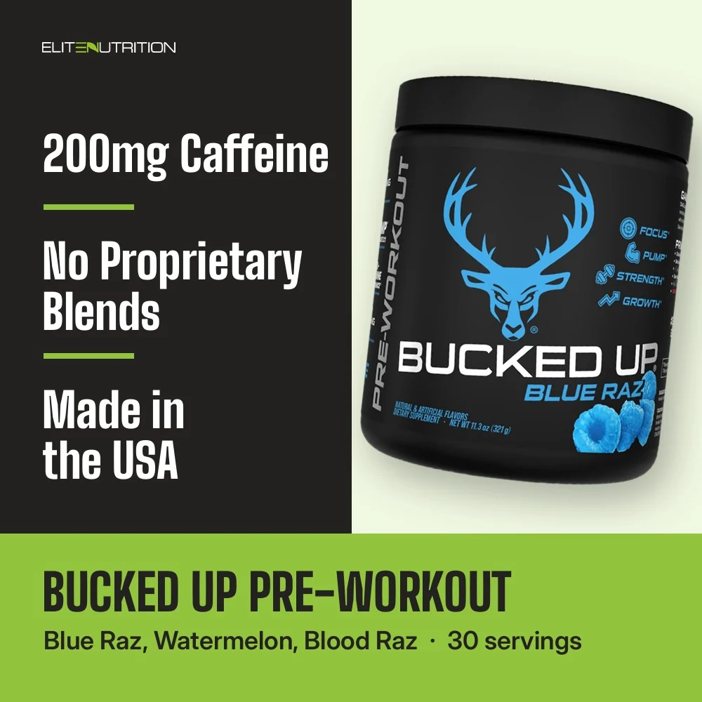 Bucked Up Pre-Workout highlights