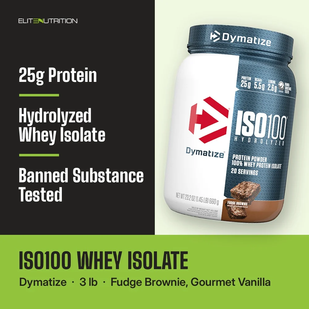 Dymatize ISO100 Hydrolyzed Whey Protein Isolate highlights